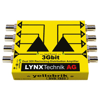 Lynx Technik D-VD-1823 - Dual channel 1>3 SDI Distribution Amplifier (3G)