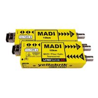 Lynx Technik MADI Coax to MADI Bidirectional Fiber Transceiver