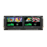 Plura Dual 9" or Quad 5" Rackmount Broadcast Monitor - 3Gb/s ! 