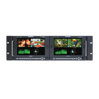 Plura Dual 7" or Quad 4"  Rackmount Broadcast Monitor - 3Gb/s !