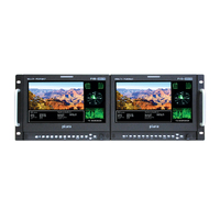 Plura Dual 9" or Quad 5" Rackmount High Brightness Broadcast Monitor - 3Gb/s ! 