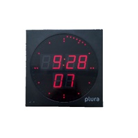 Plura Universal Time Display - MTD display with LED seconds ring, 300 mm square