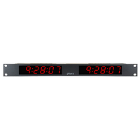 Plura Universal Time Display - MTD double display 25mm, 2x6 digits (1 RU/ 19")