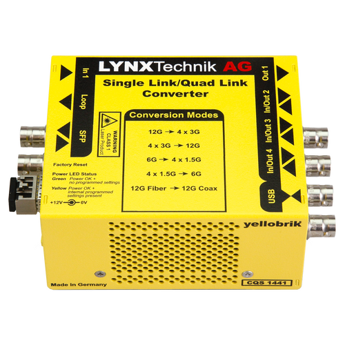 Lynx Technik 12Gbit/3Gbit SDI Quad Link Single Link Converter - Limited Stock Please Check