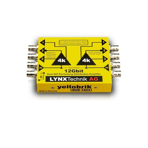 Lynx Technik D-VD-1423 - 12G SDI 2x 1>3 Distribution Amplifier