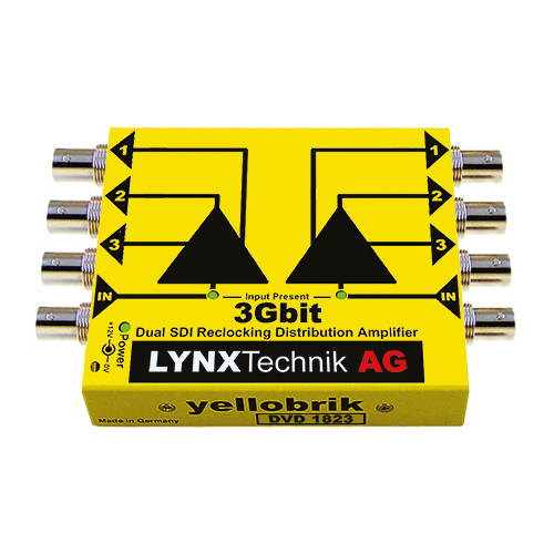 Lynx Technik D-VD-1823 - Dual channel 1>3 SDI Distribution Amplifier (3G)