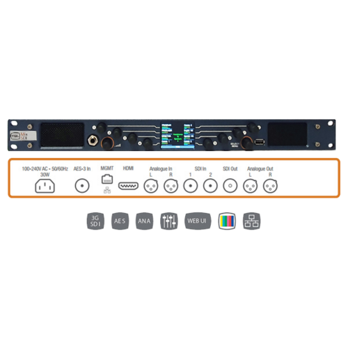 MPA1-Mix-SDI Simple 1RU SDI audio mixing monitor