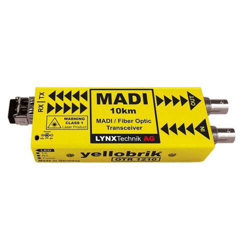 Lynx Technik OTR 1210 MM 1310 MADI Coax to MADI Fiber Transceiver - Multimode