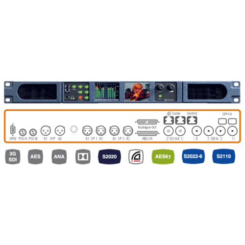 PAM1-IP-3G PAM1-IP-3G 1RU Precision Audio Monitor.