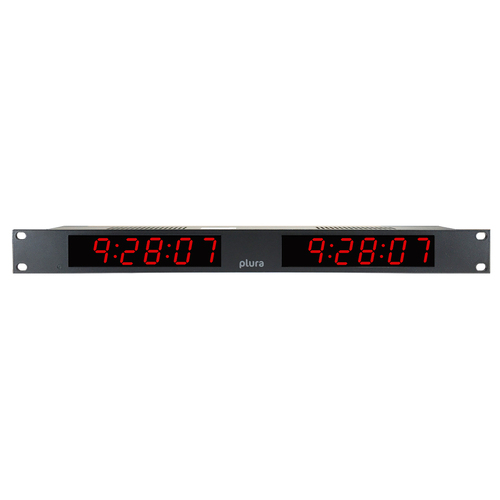 Plura Universal Time Display - MTD double display 25mm, 2x6 digits (1 RU/ 19")